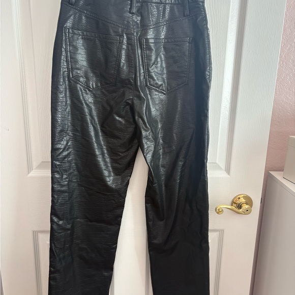 NWT Express Modern Straight Super High rise faux leather pants size 2S - Picture 7 of 9